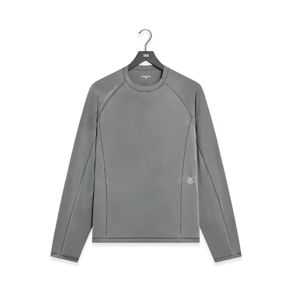 Kith Garment-Dyed Paneled Donovan Tee "Shadow"