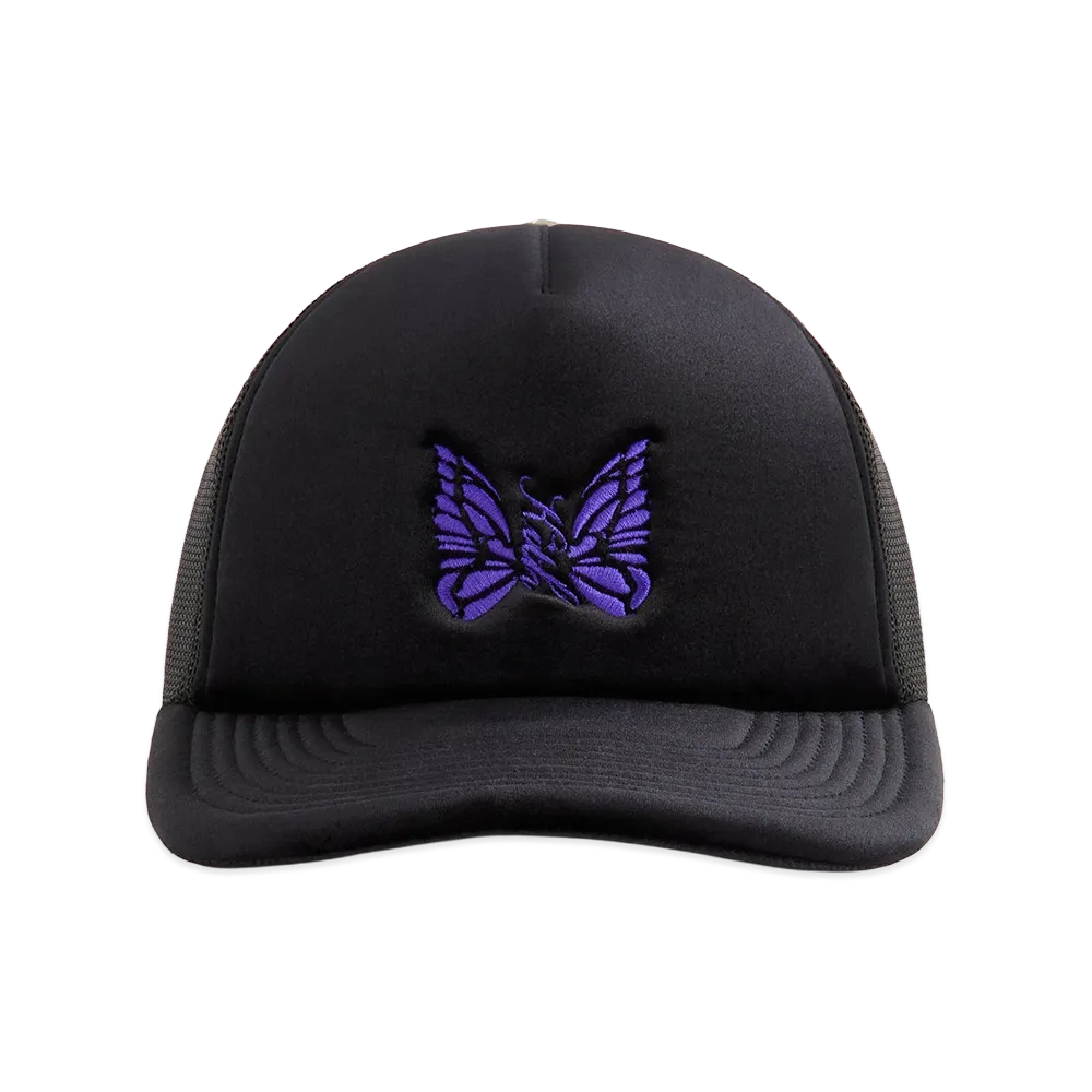 Kith x NEEDLES Velour Nolan Trucker Cap "Black"
