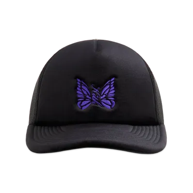 Kith x NEEDLES Velour Nolan Trucker Cap "Black"