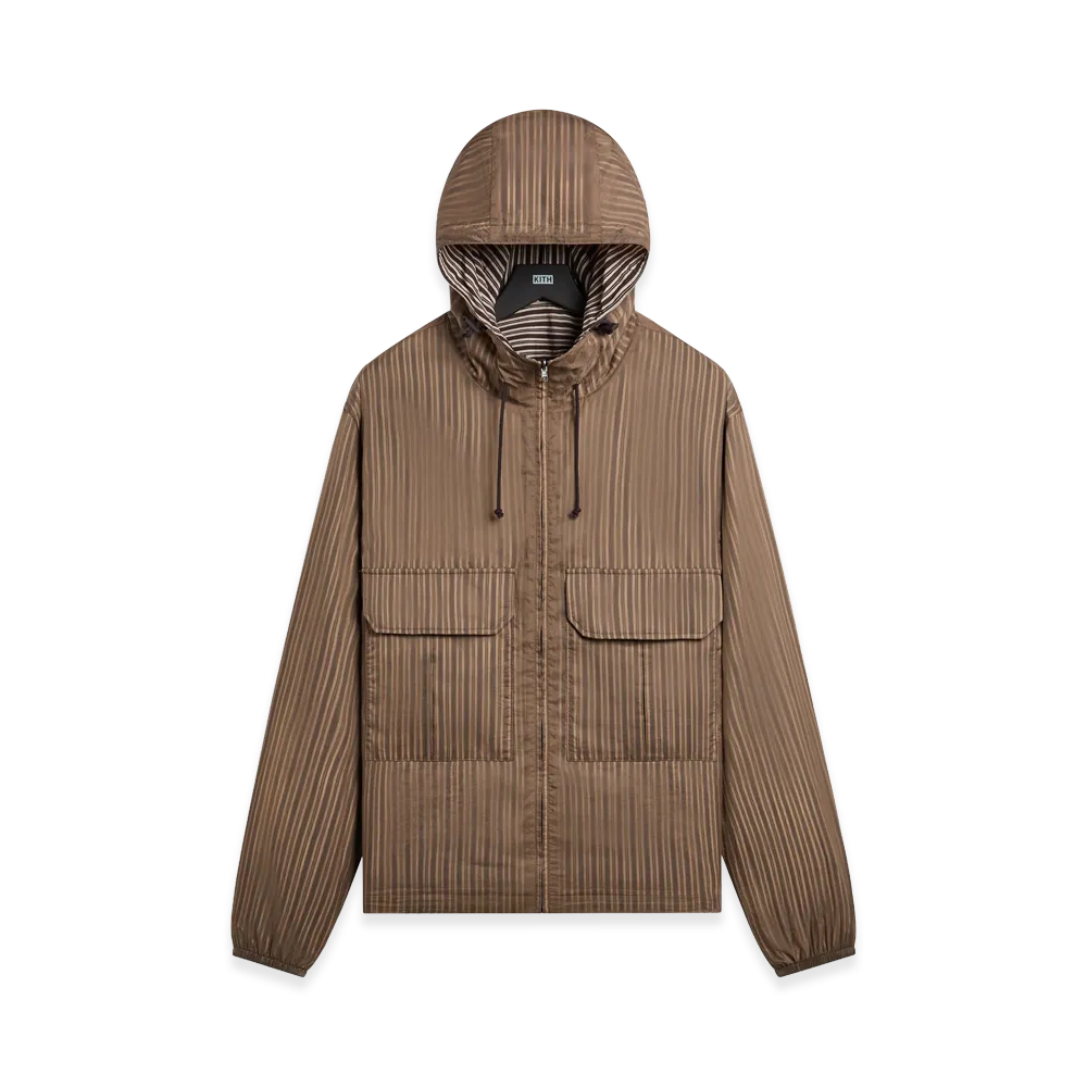 Kith Layered Stripe Raj Jacket "Gobi"