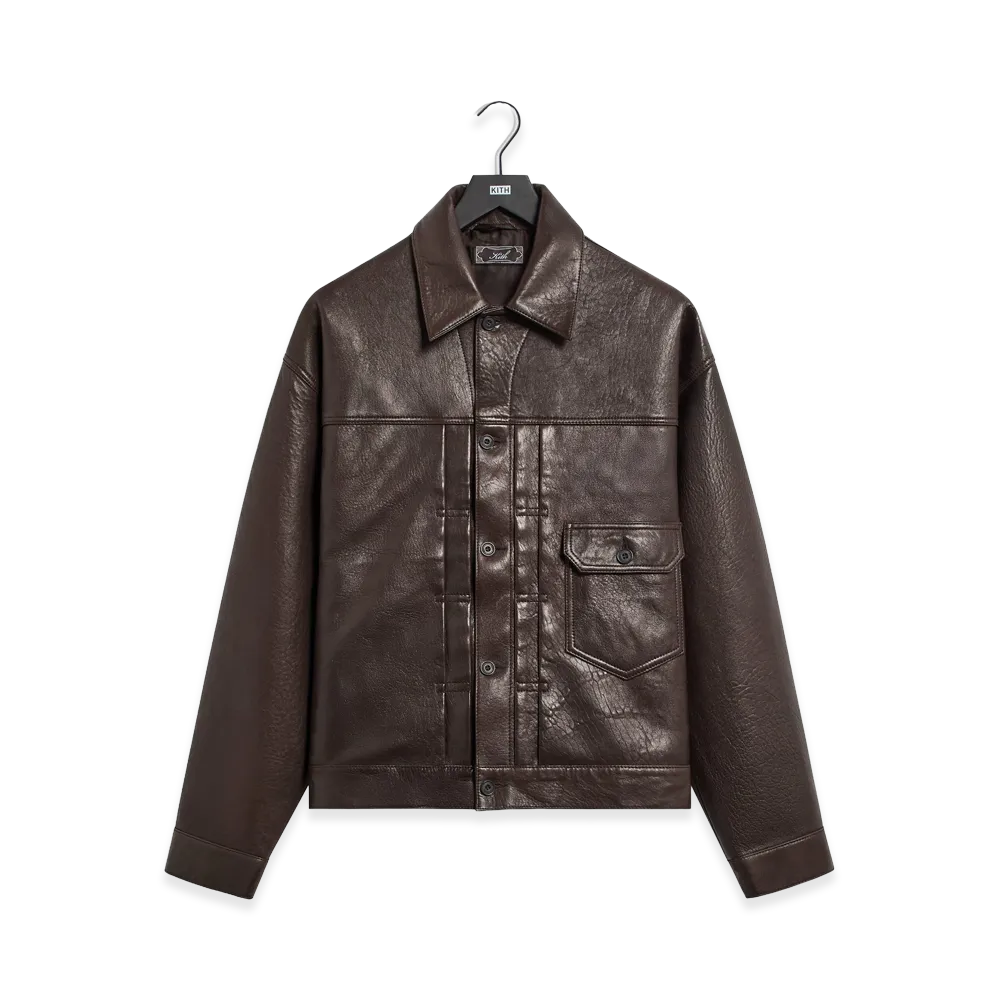 Kith Vintage Leather Alonzo Jacket "Kindling"