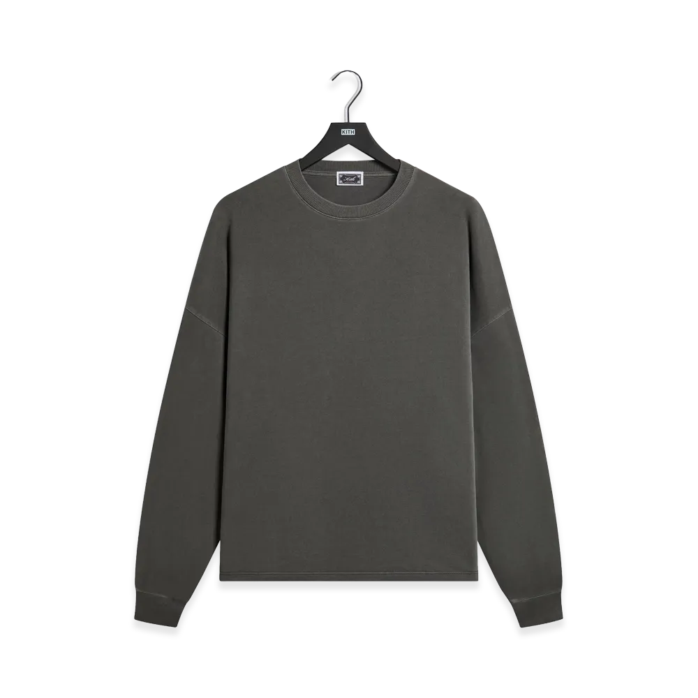 Kith Long Sleeve Lawson Tee "Dark Ash"