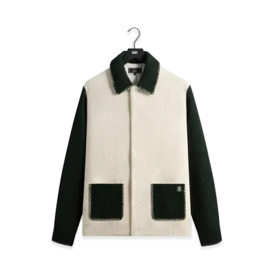 Kith Boucle Boxy Collared Overshirt "Sandrift"