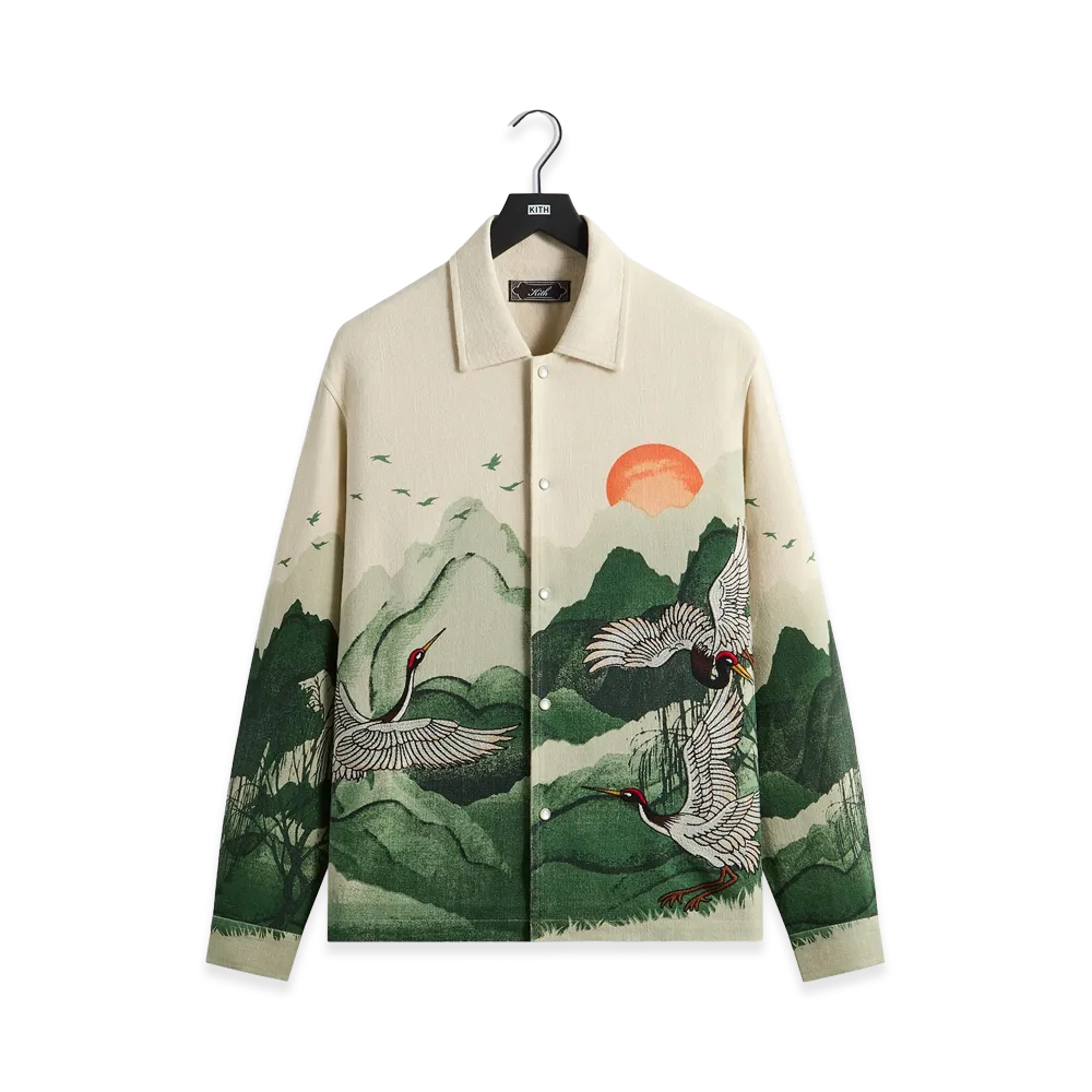 Kith Crane Horizon Long Sleeve BCO Shirt "Waffle"