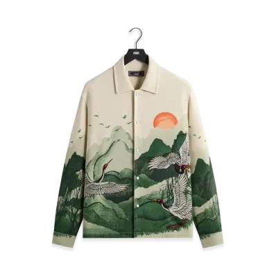 Kith Crane Horizon Long Sleeve BCO Shirt "Waffle"