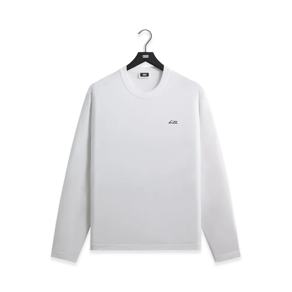Kith Long Sleeve Alex Boxy Tee "White"