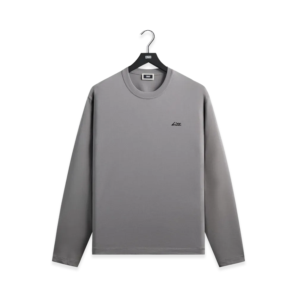 Kith Long Sleeve Alex Boxy Tee "Neutron"