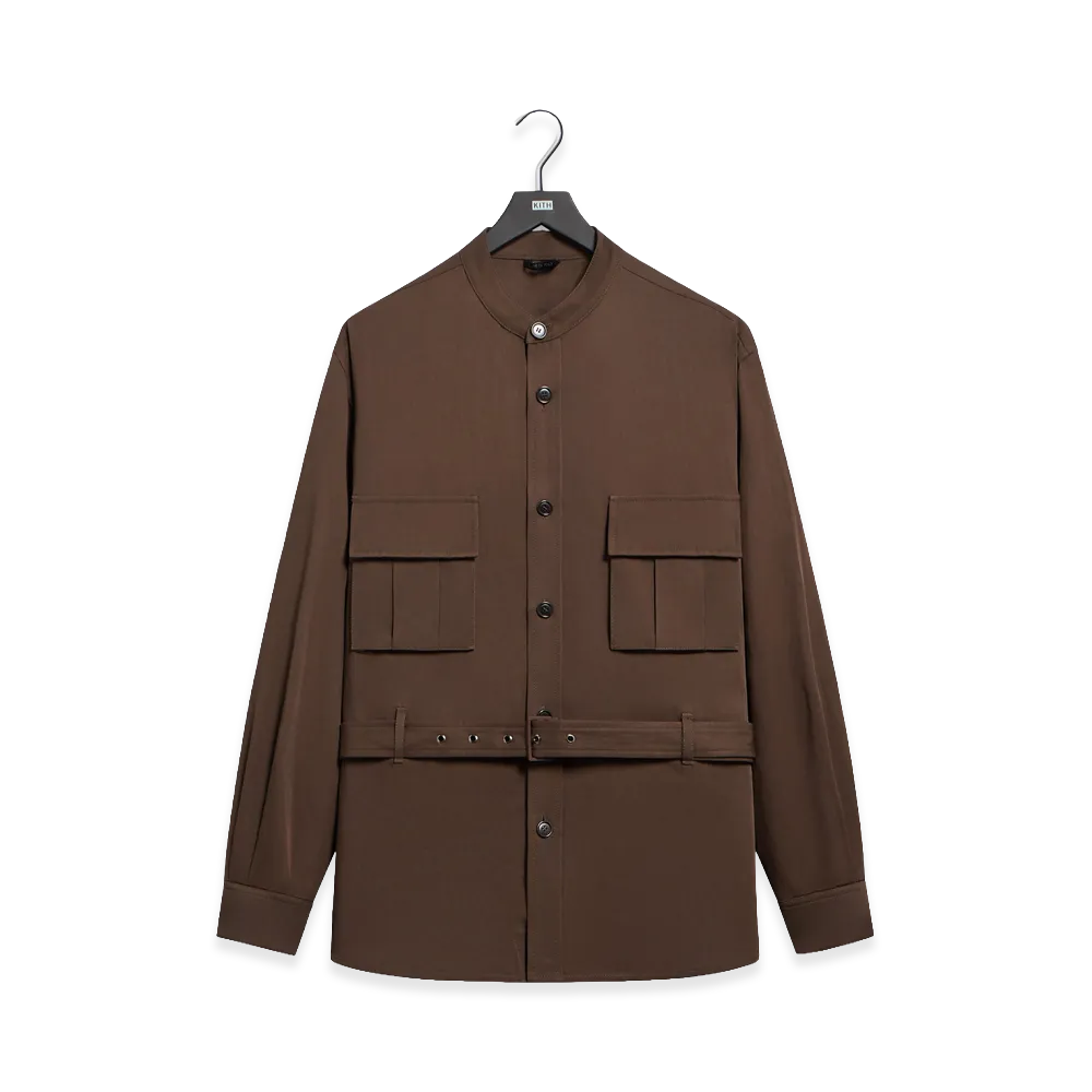 Kith x Giorgio Armani Belted Shirt "Marrone"