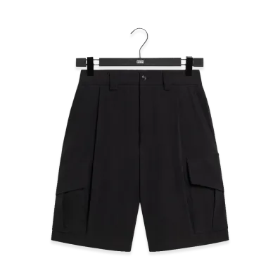Kith x Giorgio Armani Cupro Cargo Short "Black Beauty"