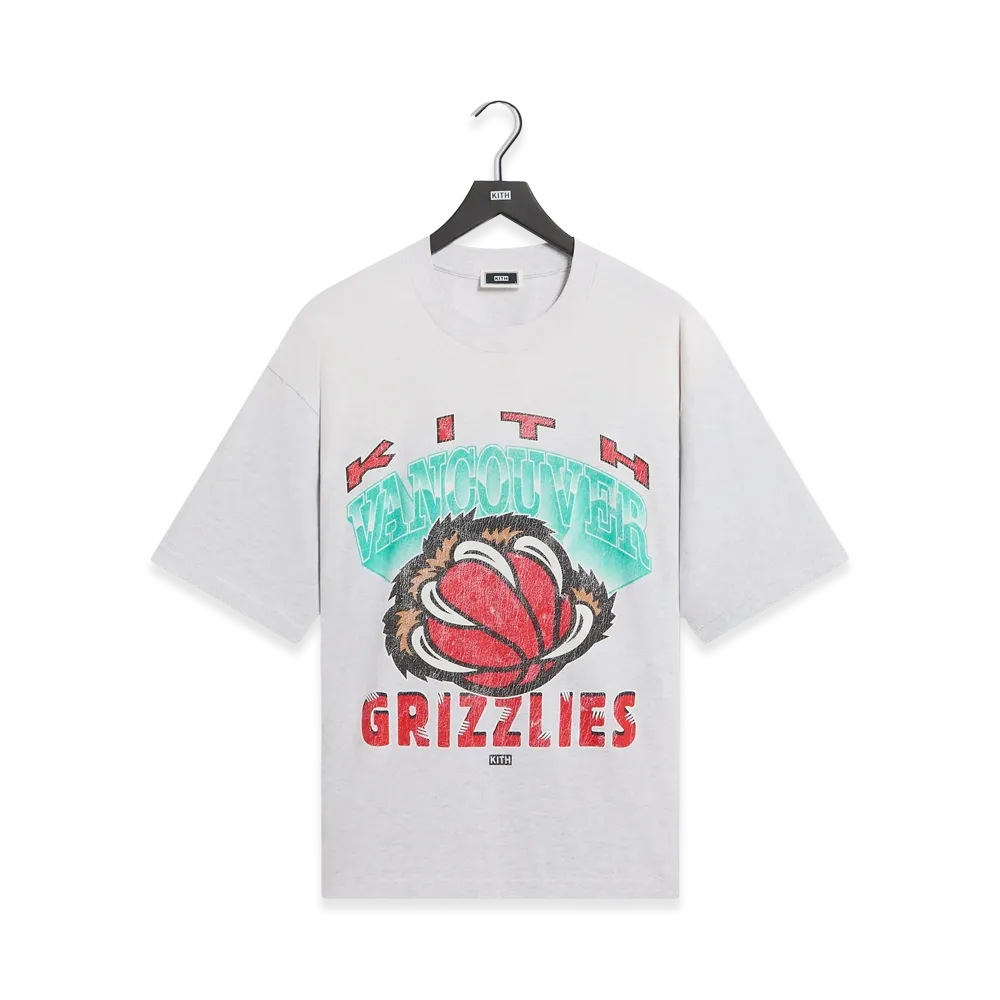 Kith for the Vancouver Grizzlies Vintage Jones II Tee "Light Heather Grey"