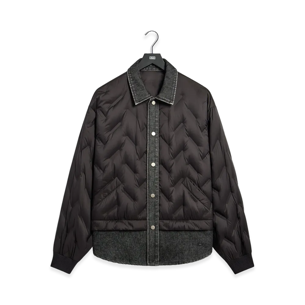 Kith Quilted Denim Gertie Shirt "Black"