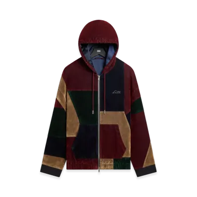 Kith Patchwork Flocked Denim Nyx Hooded Jacket "Essence"