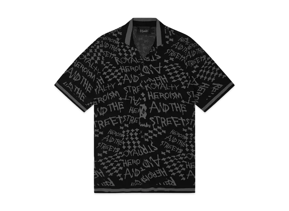 KSUBI Heroism Knit Resort SS Shirt Black "Black"