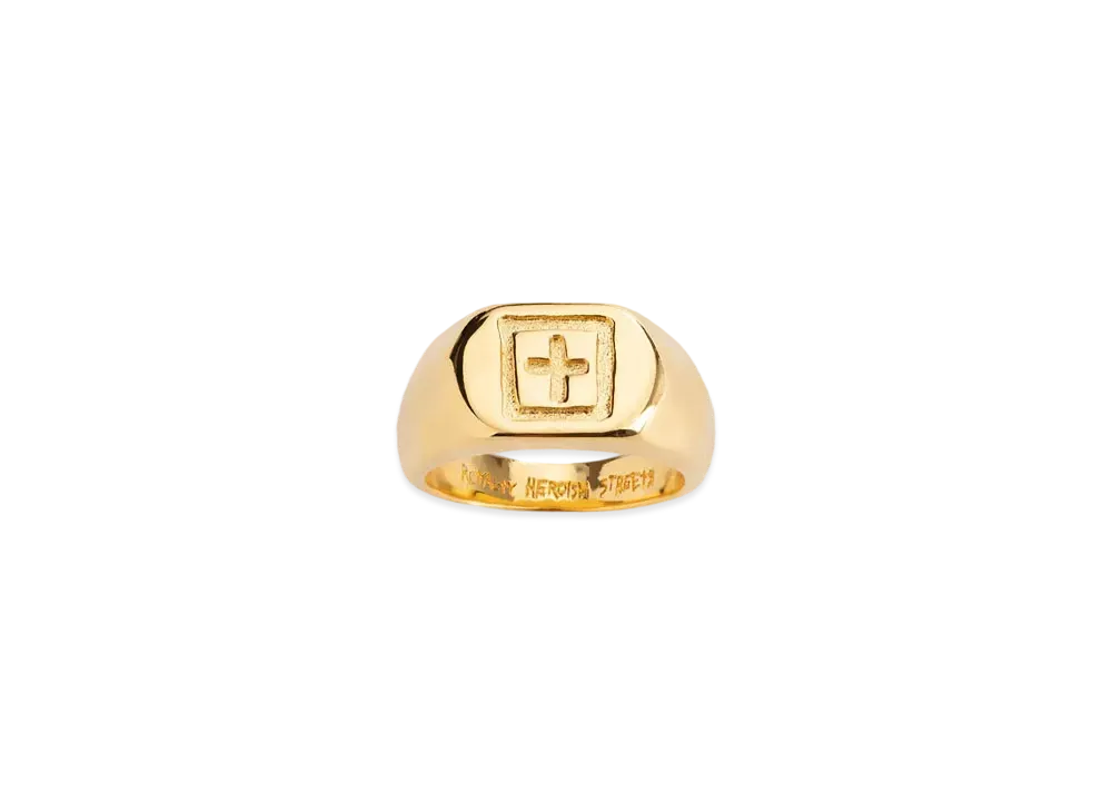 KSUBI 18k Dripps 1999 Signet Ring "Gold"