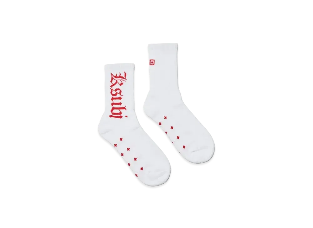 KSUBI Icon Ksocks White/Red "White/Red"