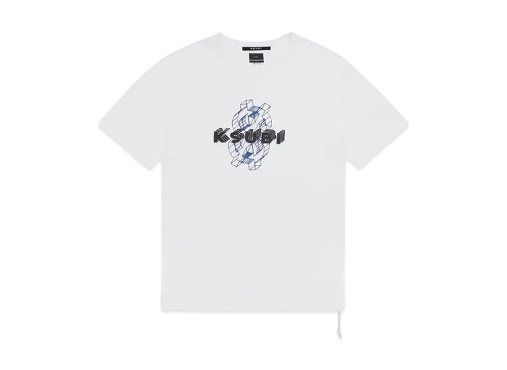 KSUBI Holograph Biggie SS Tee Tru White "White"