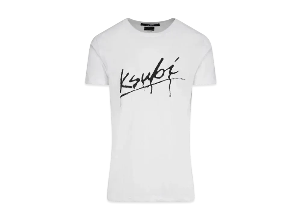KSUBI Drip Seeing Lines Short Sleeve T-Shirt "White"
