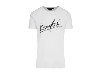 KSUBI Drip Seeing Lines Short Sleeve T-Shirt "White"