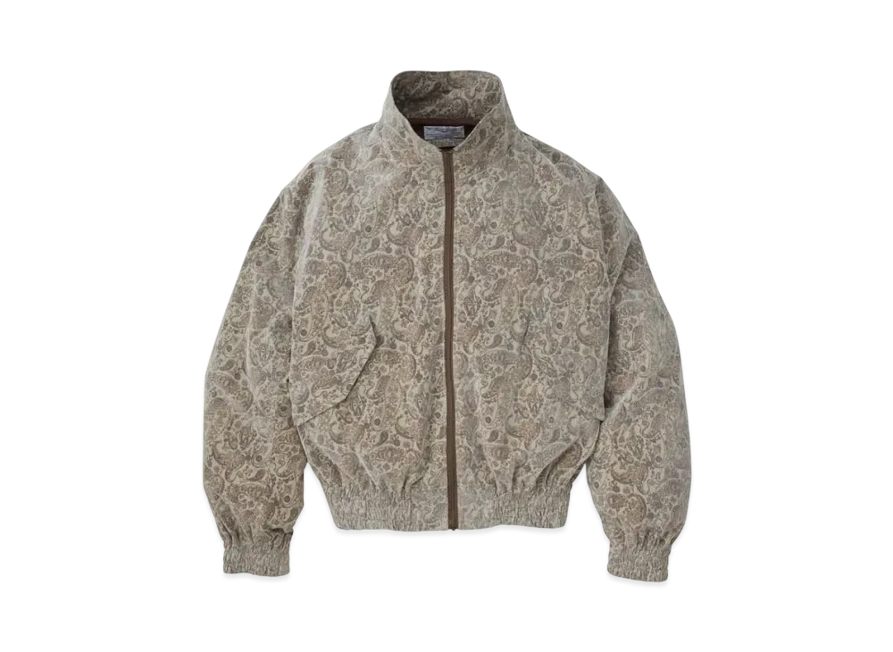 KURO Classical Paisley Patterned Down Jacket "Brown"