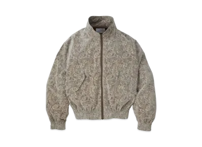 KURO Classical Paisley Patterned Down Jacket "Brown"