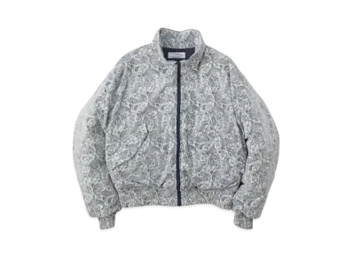 KURO Classical Paisley Patterned Down Jacket "Purple"