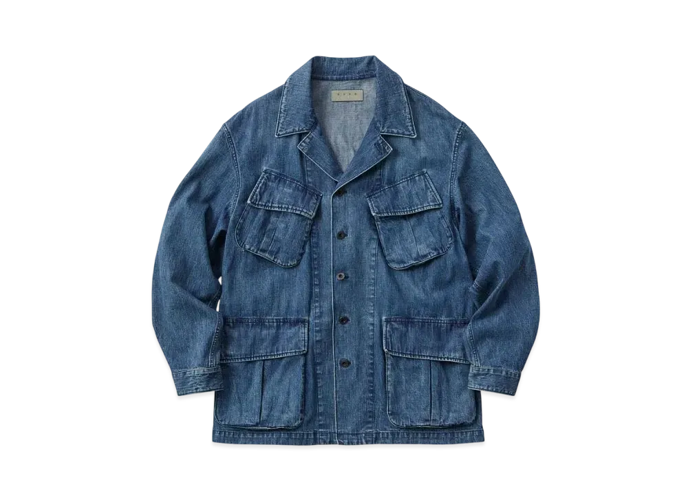 KURO Denim Army Jacket "Indigo"