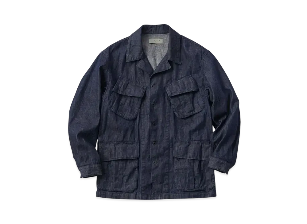 KURO Denim Army Jacket "Indigo"