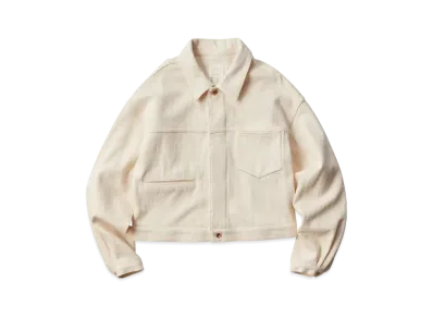 KURO Loose Denim Jacket "Off White"