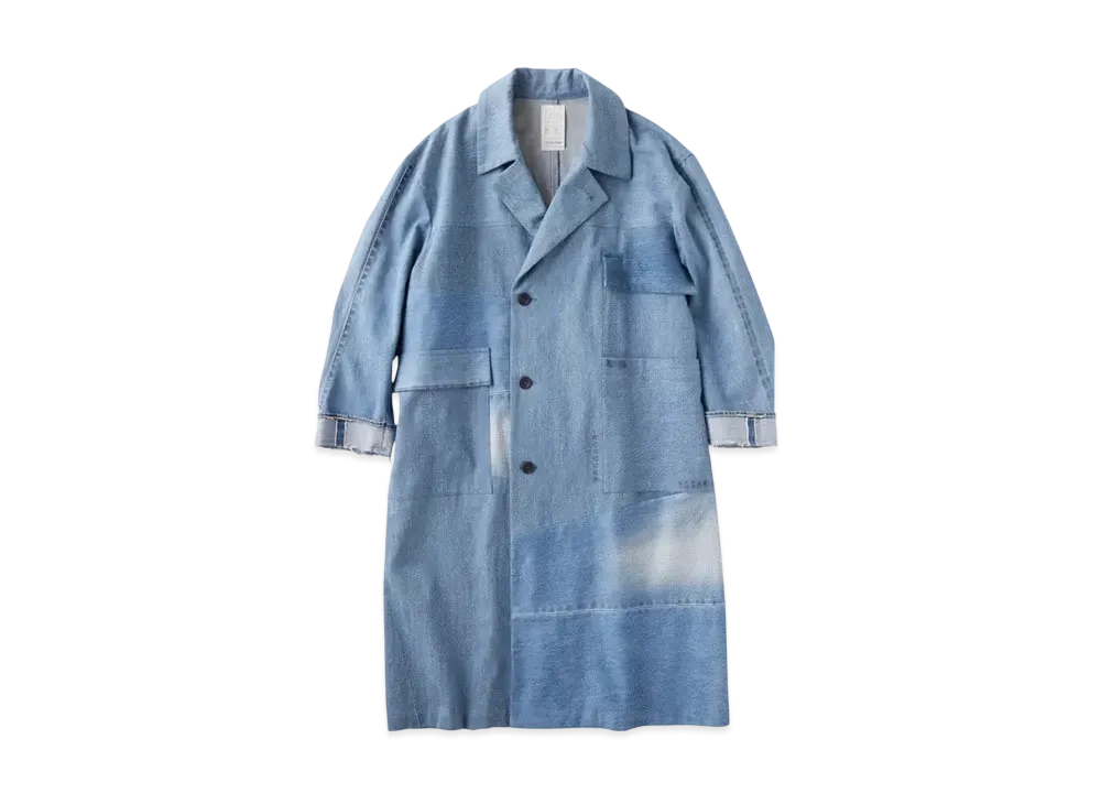 KURO Remake Denim Military Mark Coat "Indigo"