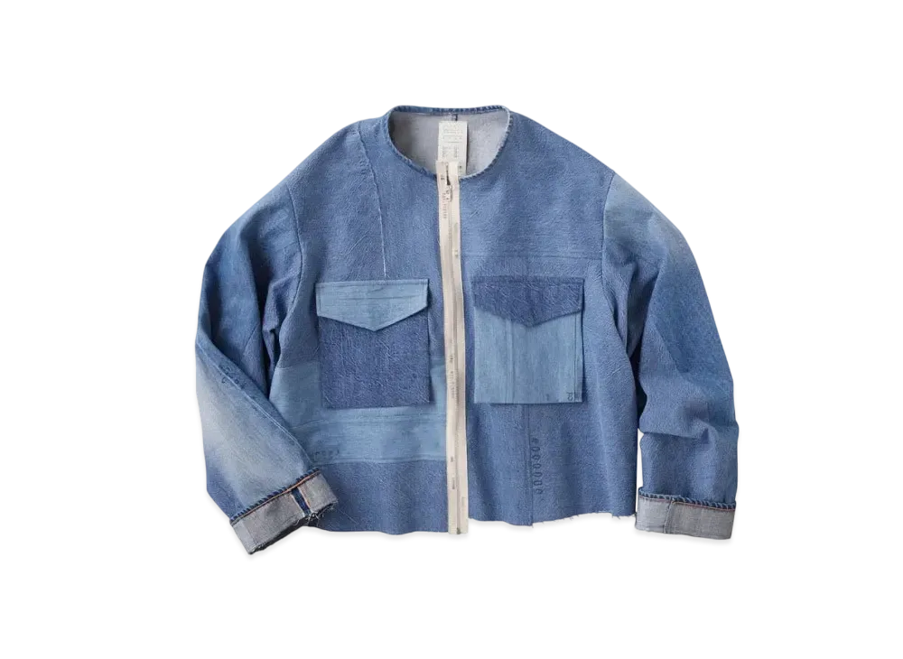 KURO Remake Denim Military Mark Jacket "Indigo"