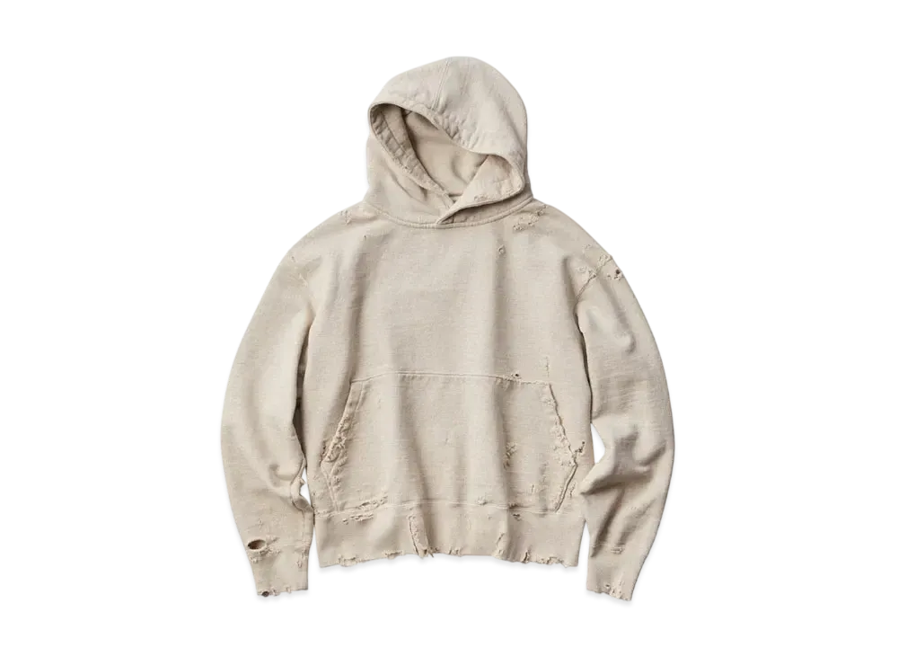 KURO More Damage Pull Sweat Parka "Oatmeal"