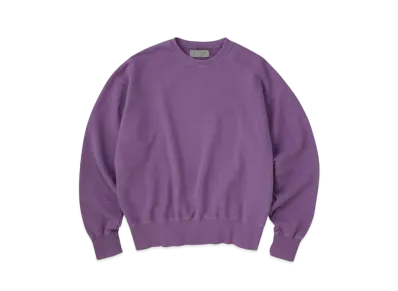 KURO Used Washed Crew Neck Sweat "Purple"