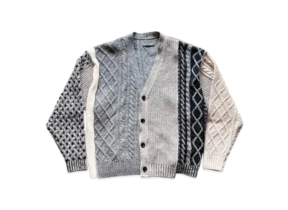 KURO Remake Knit Cardigan "Grey"