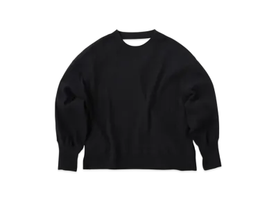 KURO Military Rib Oversized Opened Back L/S Tee "Black"