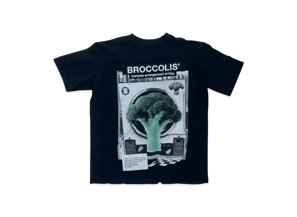 KURO 17/- Round Shape Dyed Tee "Black"