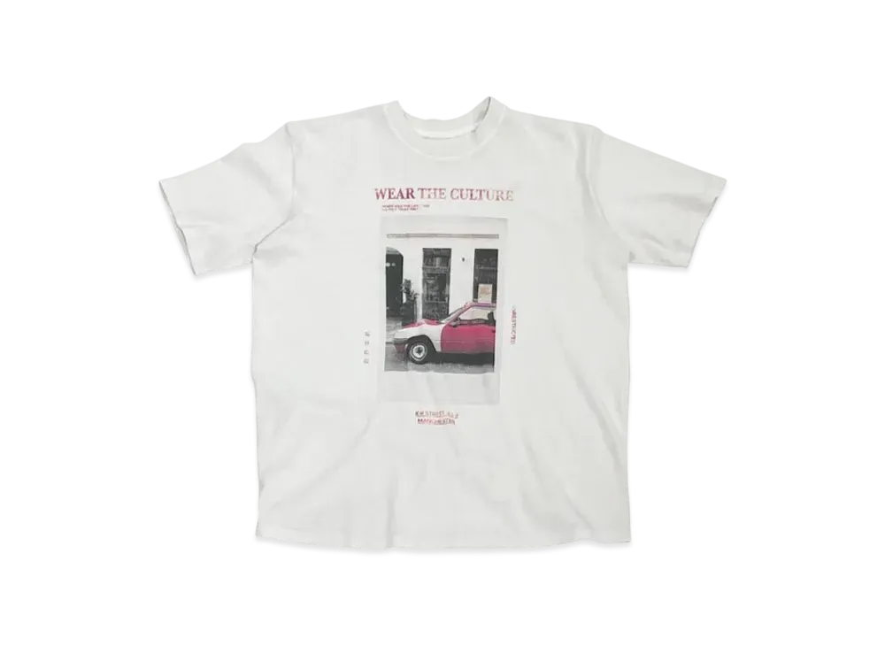 KURO 17/-Round Shape Dyed Tee "White"
