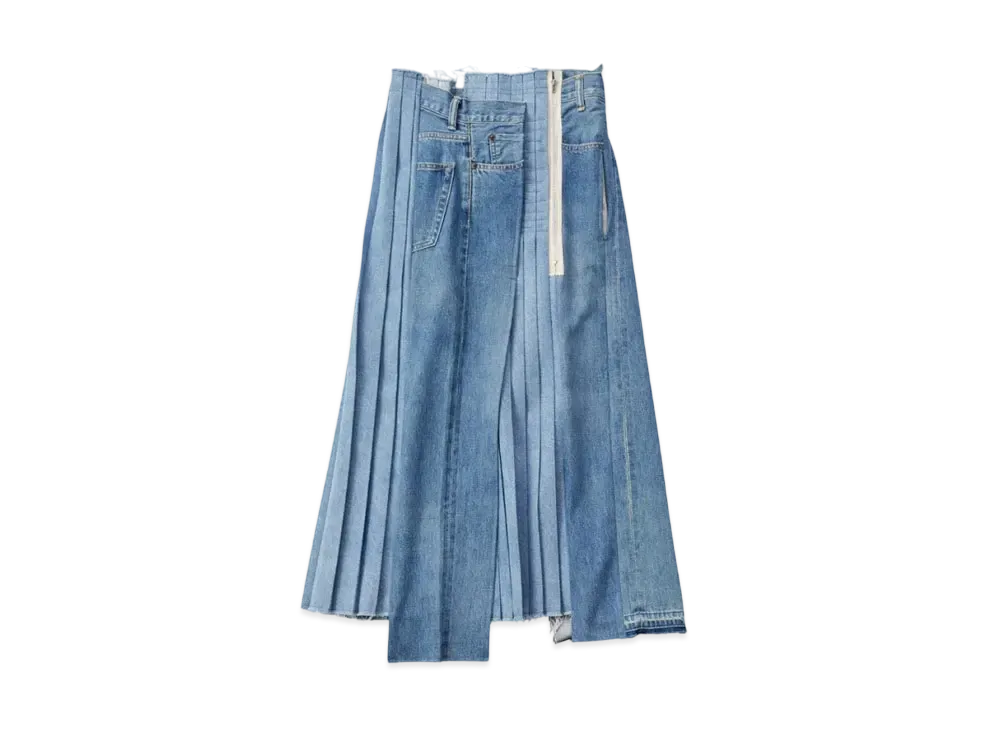 KURO Remake Denim Mark Vi Skirt "Indigo"