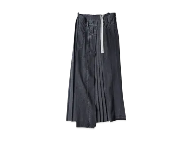 KURO Remake Denim Mark Vi Skirt "Black"