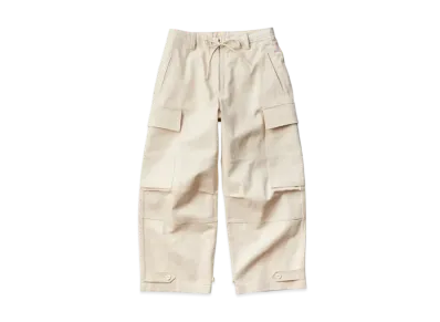 KURO Zip-Up Cargo Pants "White"