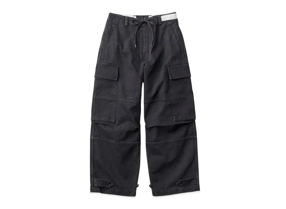 KURO Zip-Up Cargo Pants "Black"