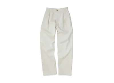 KURO West Point Fabric Crossed Chino Pants "White"