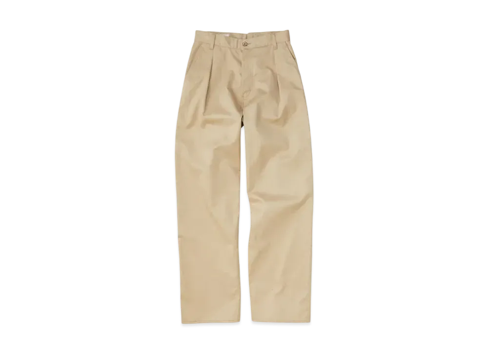 KURO West Point Fabric Crossed Chino Pants "Beige"