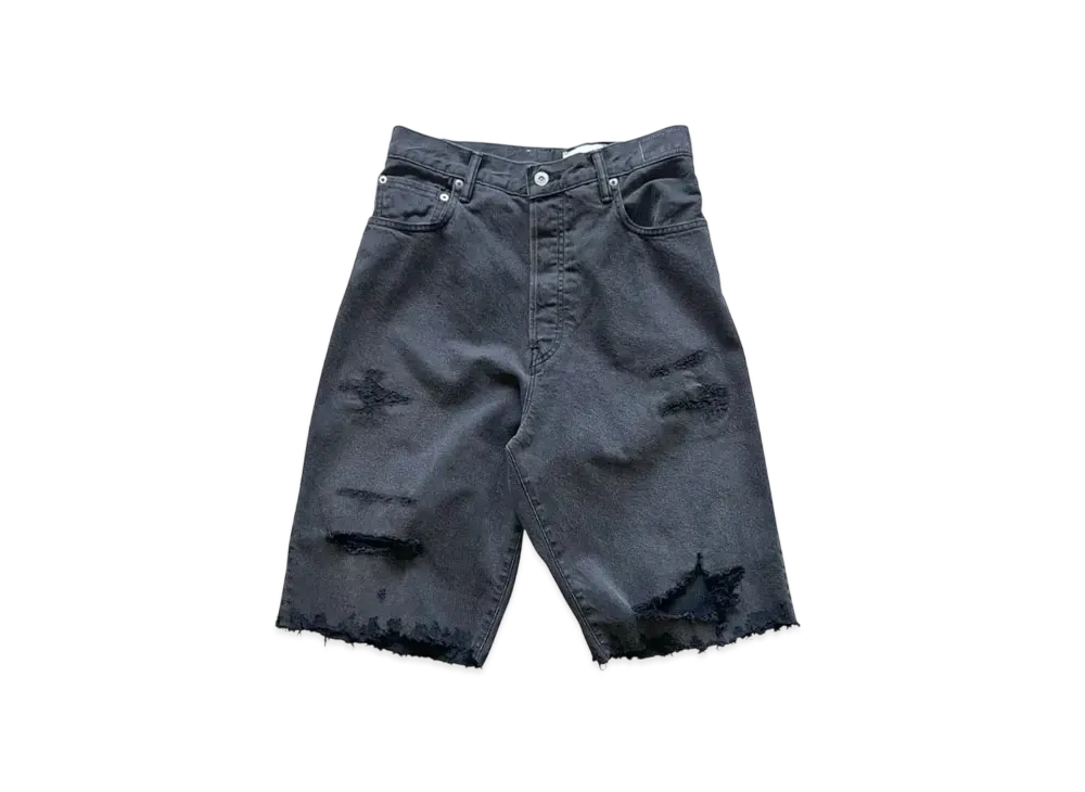 KURO Crossed Denim Pants "Black"