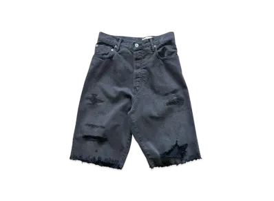 KURO Crossed Denim Pants "Black"