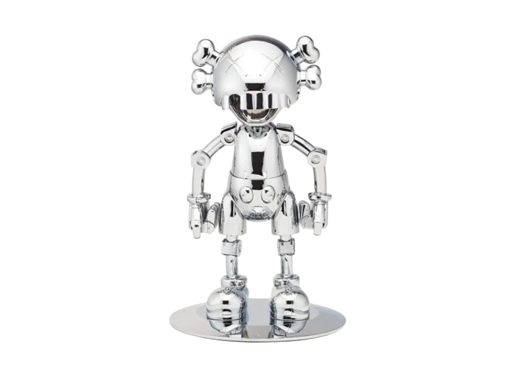 KAWS Hajime Sorayama No Future Companion Figure "Silver"