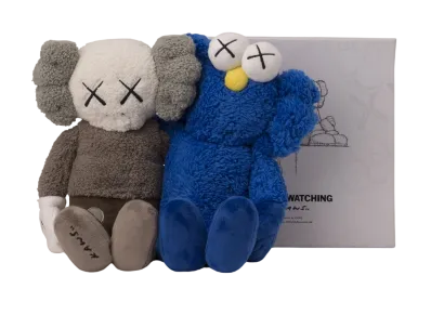 KAWS Seeing/Watching Plush "Grey/Blue"