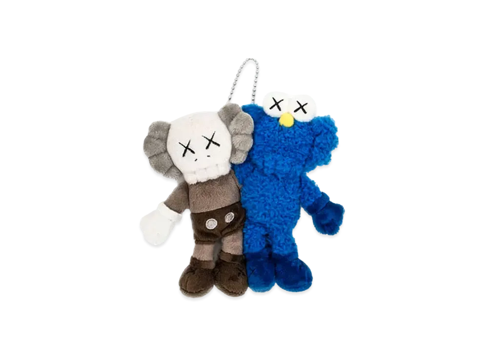KAWS Seeing/Watching Plush Keychain "Grey/Blue"
