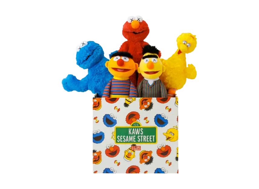 KAWS Sesame Street Uniqlo Plush Toy Complete Box Set KAWS Sesame Street Uniqlo Plush Toy Complete Box Set