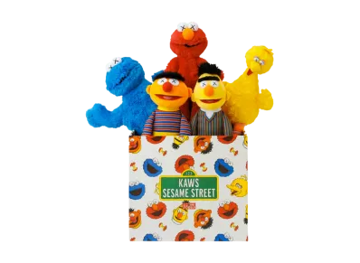 KAWS Sesame Street Uniqlo Plush Toy Complete Box Set "Multi"