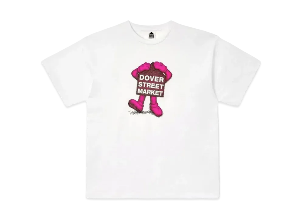 KAWS x Dover Street Market Fluro Rebellion T-Shirt "Pink"